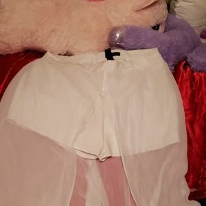 Shorts with maxi skirt  *last price drop *